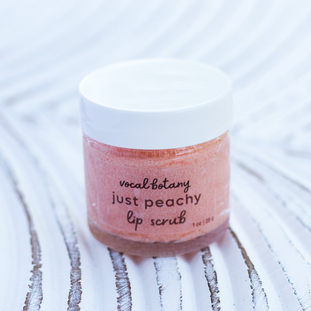 Just Peachy Creamy Lip Scrub - Vocal Botany