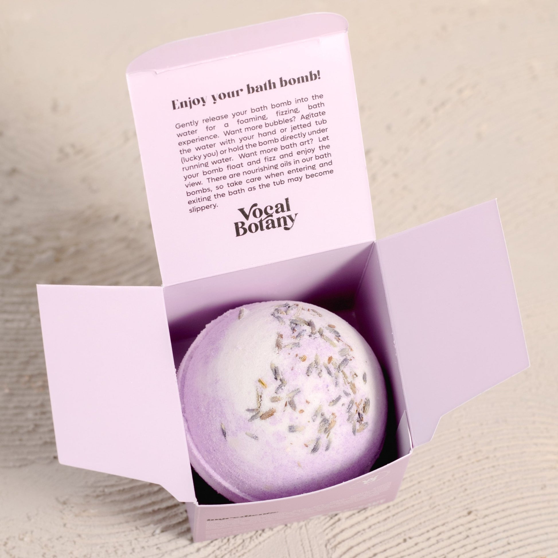 Lavender Coconut Bath Bomb - Vocal Botany