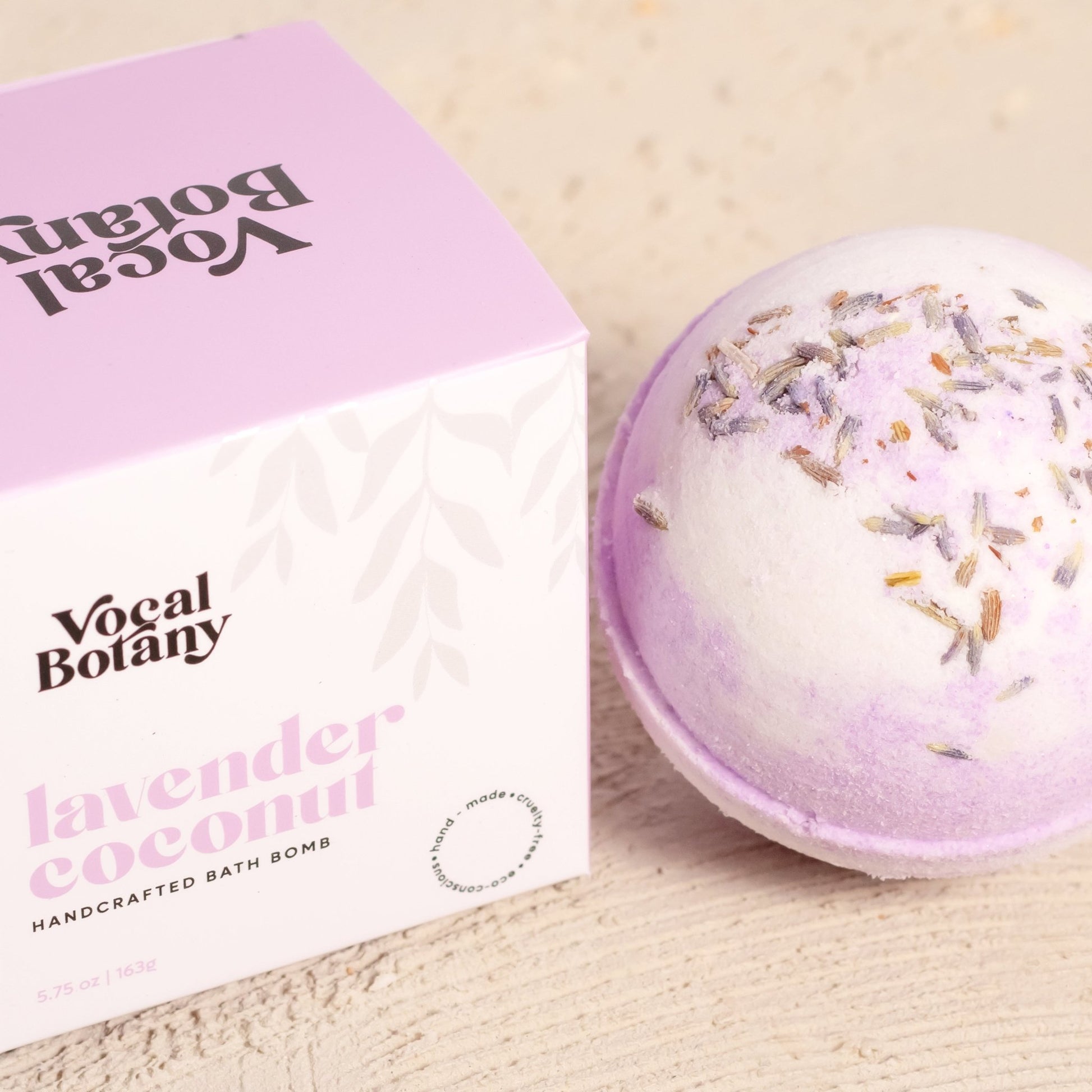 Lavender Coconut Bath Bomb - Vocal Botany