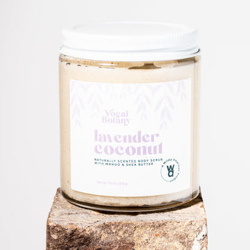 Lavender Coconut Butter Body Scrub - Vocal Botany