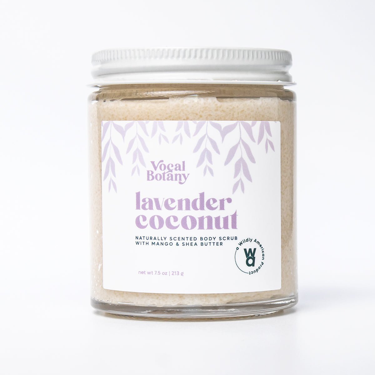 Lavender Coconut Butter Body Scrub - Vocal Botany