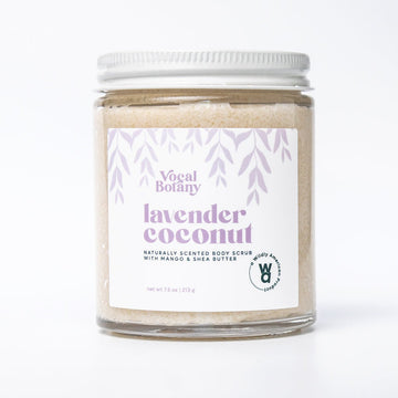 Lavender Coconut Butter Body Scrub - Vocal Botany