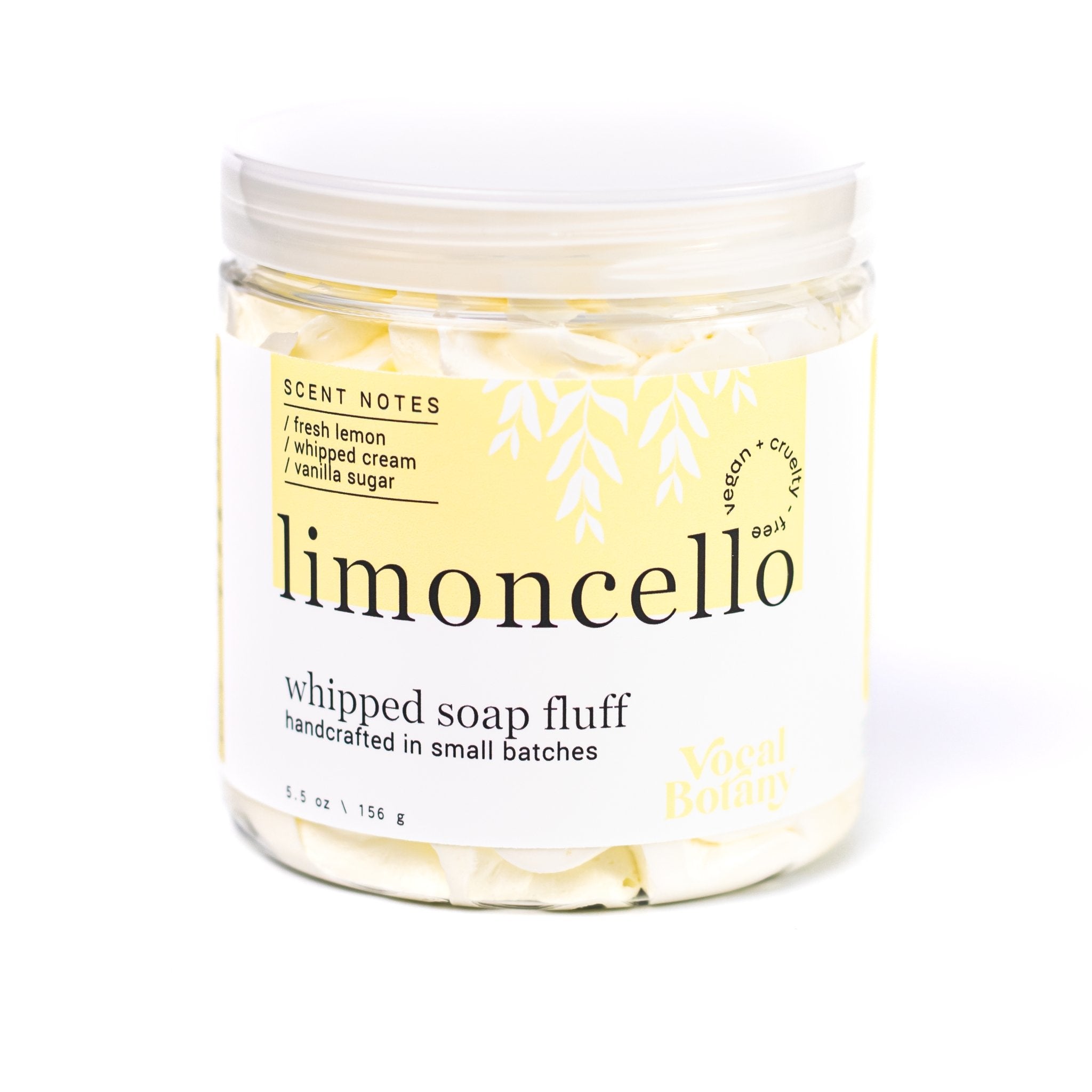 limoncello whipped soap fluff - Vocal Botany